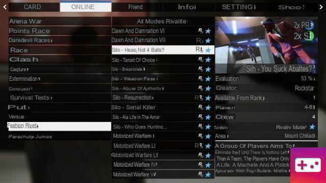 Modo Silo Rivalry no GTA 5 Online, como participar?