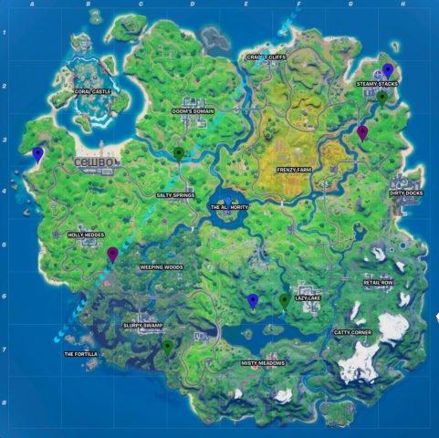 All Fortnite Chapter 2 Season 4 XP Coin Locations