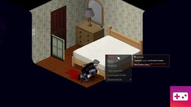 Como dormir no Projeto Zomboid?