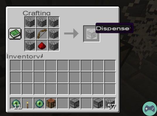 Cómo hacer y usar un dispensador en Minecraft